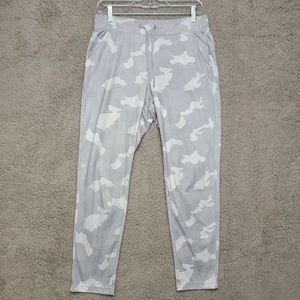 Yogalicious Lux Womens S Gray Camo Print High Waist Leggings Stretch Pants Small